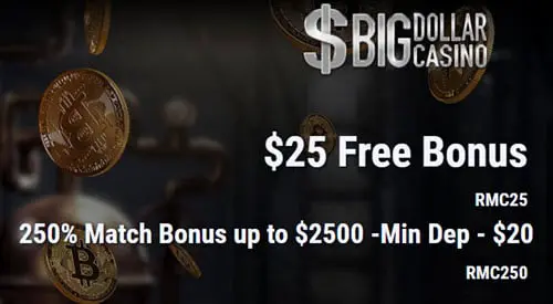 big dollar casino free $25 bonus